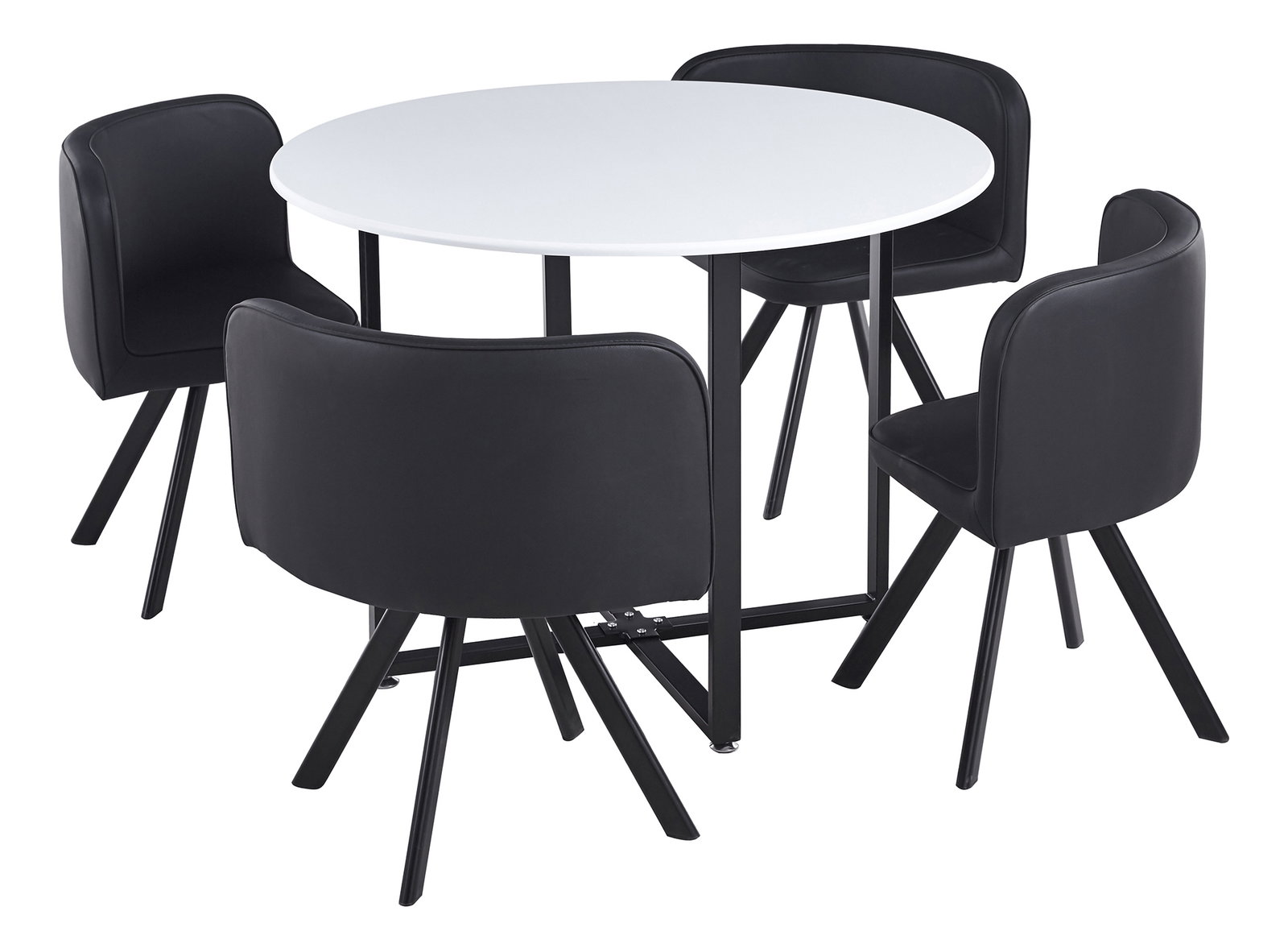 Étkező szett 4+1 Babeth (fehér + fekete)