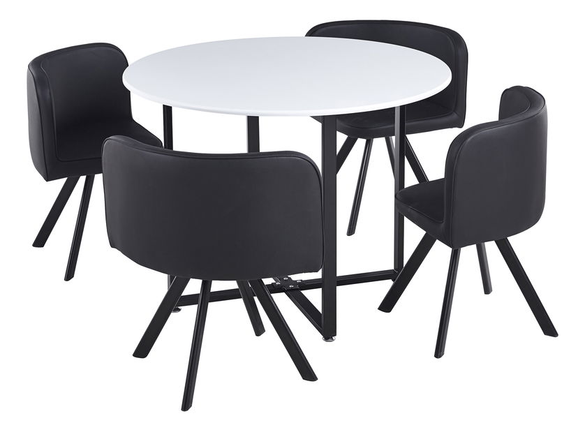 Étkező szett 4+1 Babeth (fehér + fekete)