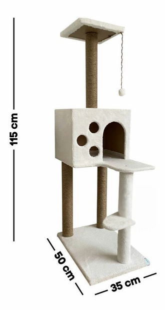 Škrabadlo pre mačky Orino (Biela)