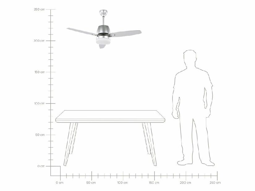 Ventilator MEVAL (argintiu)