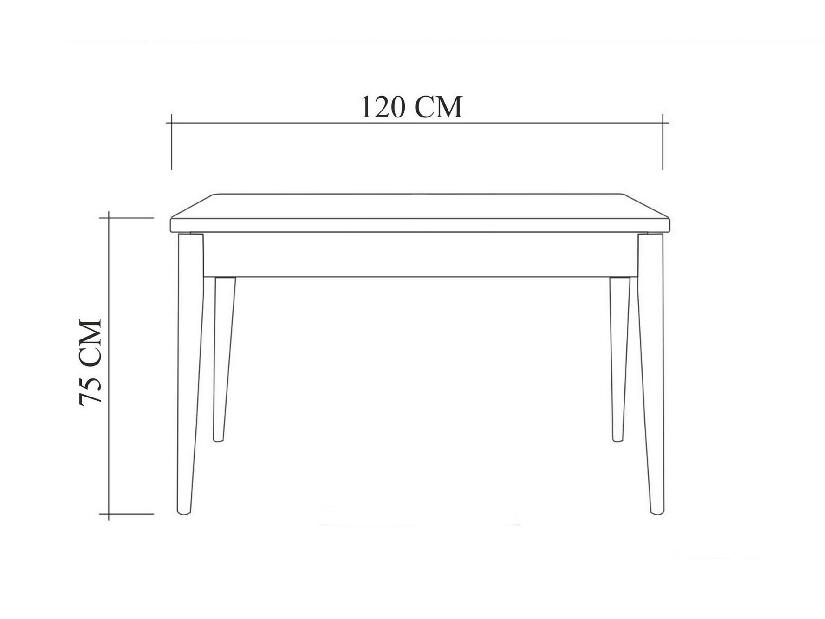 Set mobilier sufragerie Duvasa 8 (alb) (pentru 4 persoane)