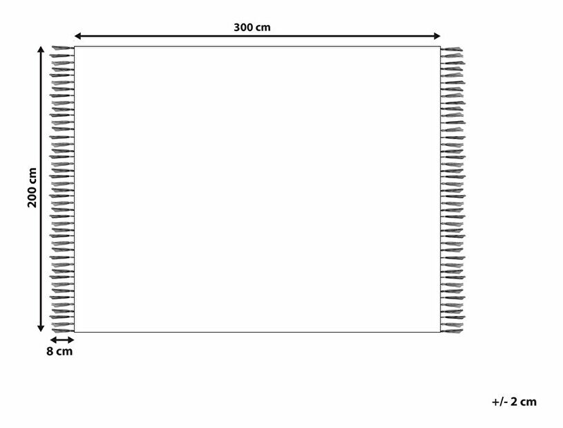 Covor 200 x 300 cm Nieve (bej)