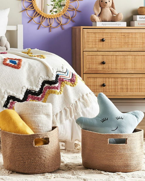 Set 2 buc coșuri depozitare Chiza (bej)