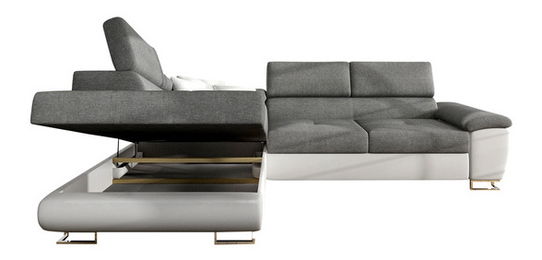 Kutna garnitura Alphard (crna + tamnosiva)