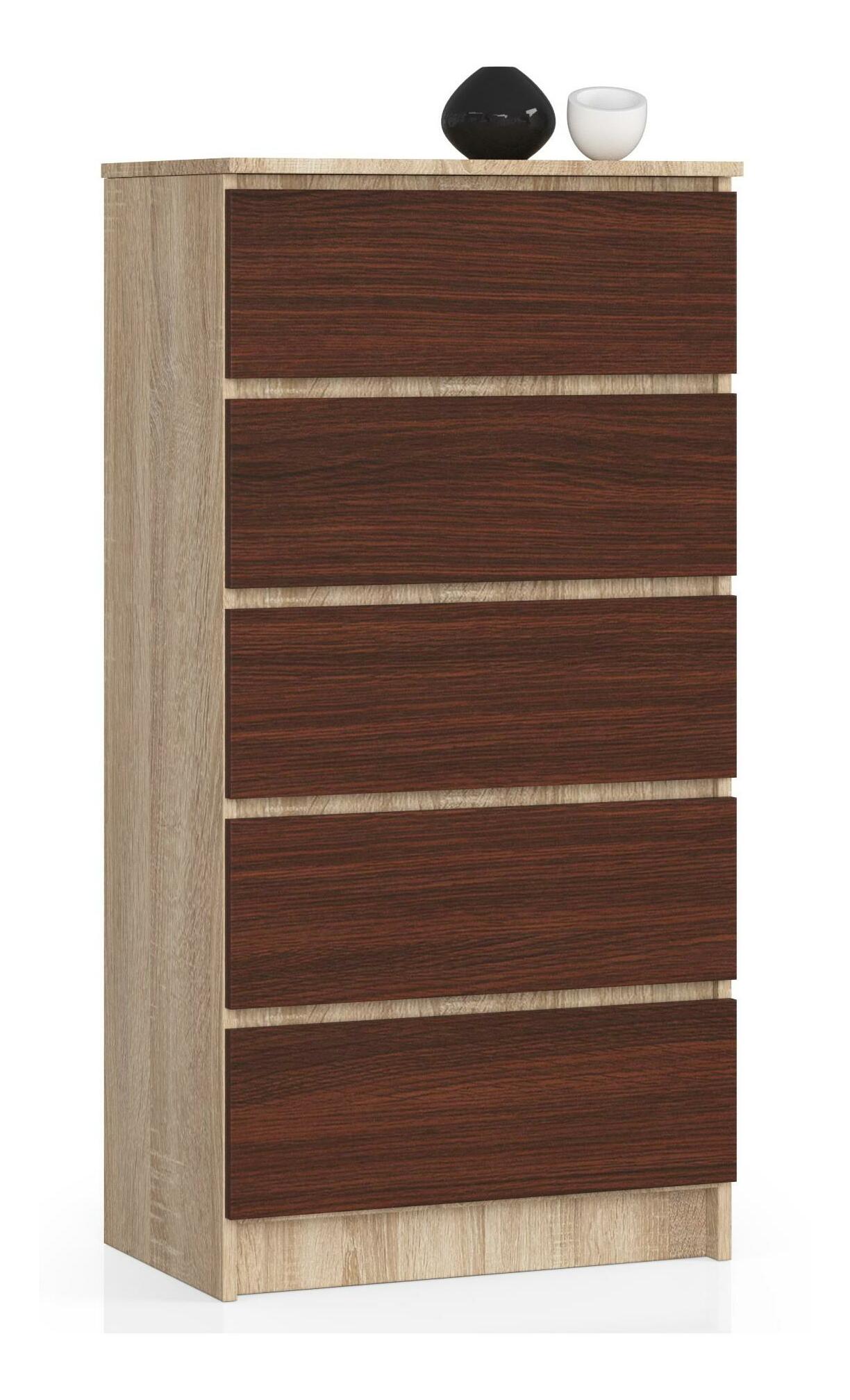 Komód Kalista V (sonoma tölgy + wenge)