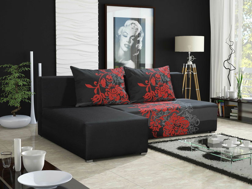 Colțar Erasmus (Negru + albroșu) (S)