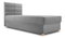 Egyszemélyes ágy 80 cm Picasso I (szürke) (tárolóhellyel és matraccal) 
