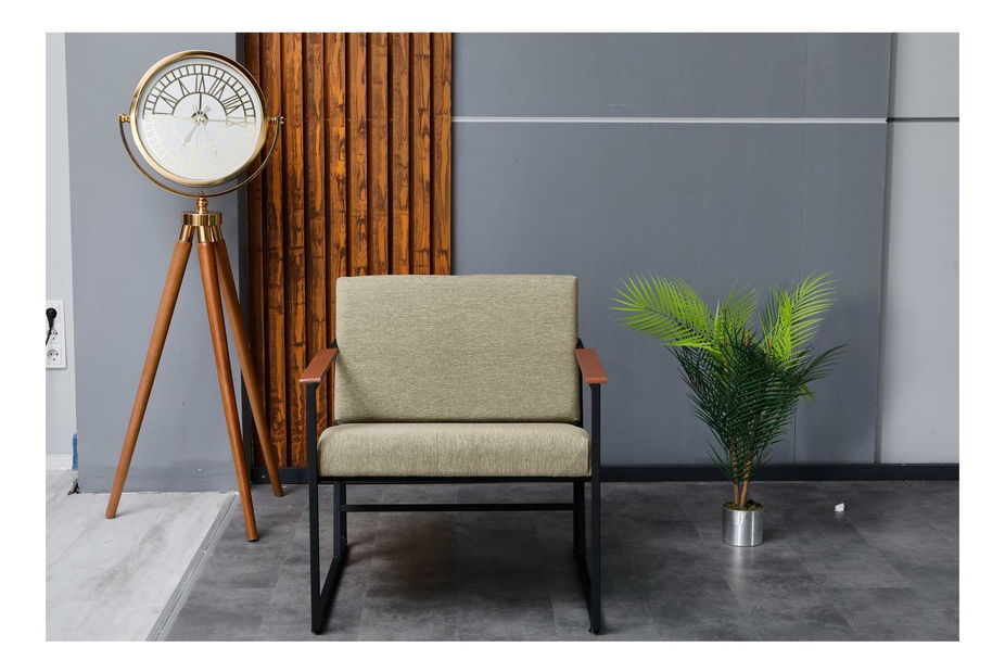 Fotel Vantolazzo (világosbarna + fekete)