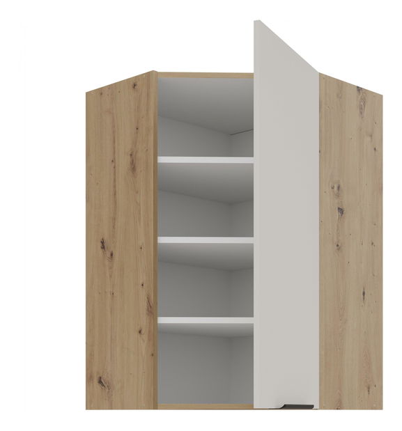 Dulap superior de bucătărie de colț Sayla 60x60 GN-90 1F (45°) (cashmir + Stejar artisan)