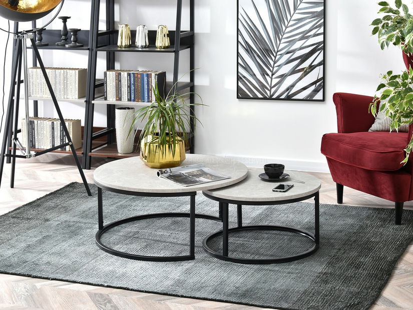 Stolić za kavu Kolja Zest Xl (siva + crna)