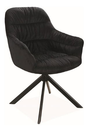 Jedálenská stolička Ami (čierna + čierna)