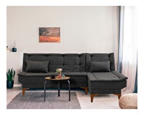 Kutna sofa na razvlačenje Syrma (antracit)