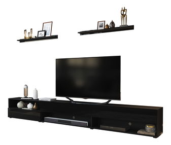 Obývacia stena Berny 26 (čierna + čierny lesk)