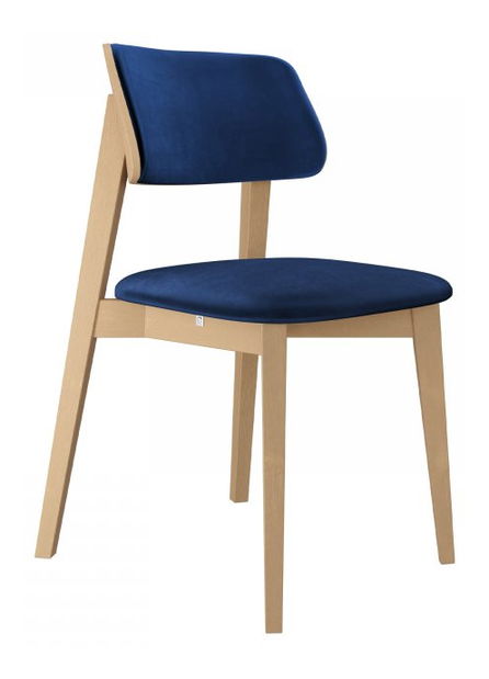 Scaun sufragerie KD 63 C (Fag + albastru) 