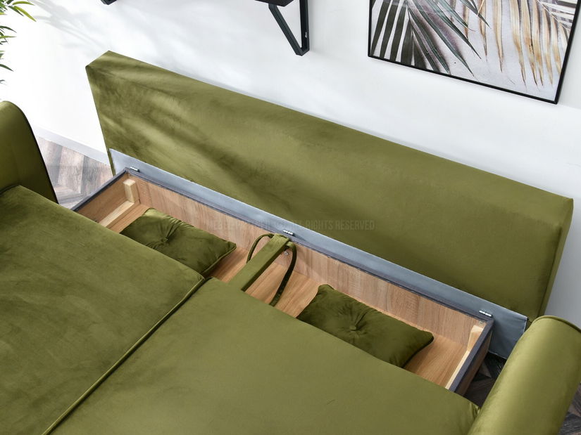 Canapea două locuri Bacteria (verde + negru)