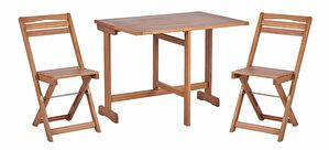 Záhradný set Lamonica (svetlé drevo)