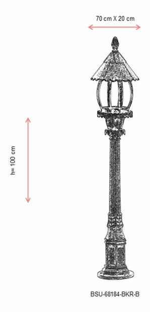 Lampă de podea pentru exterior Avery (maro)