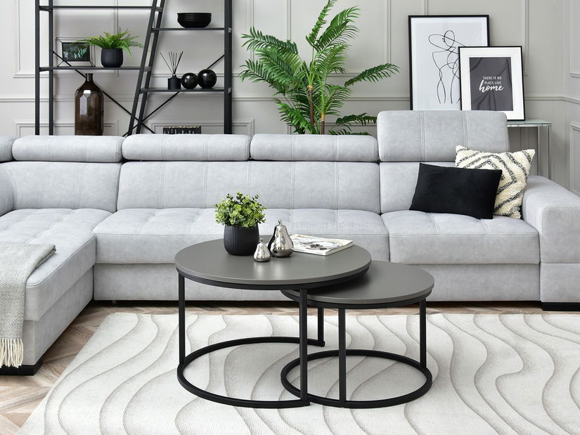 Set solića za kavu (2 kom.) Novedosa (grafit + crna)