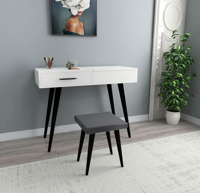 Toaletni stolić Randy (bijela + crna) *outlet moguća oštećenja