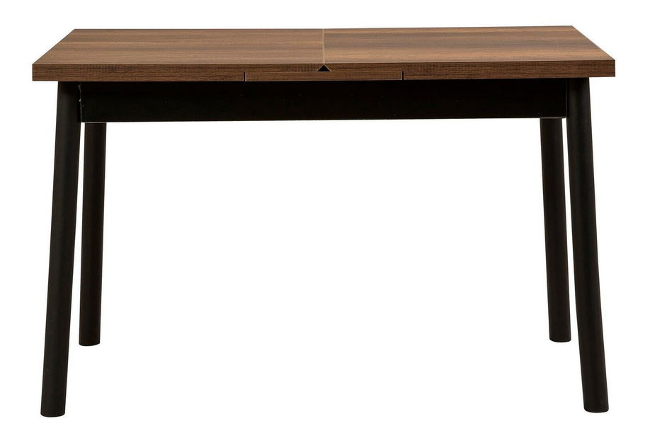 Set mobilier sufragerie Duvasa 7 (negru) (pentru 4 persoane)