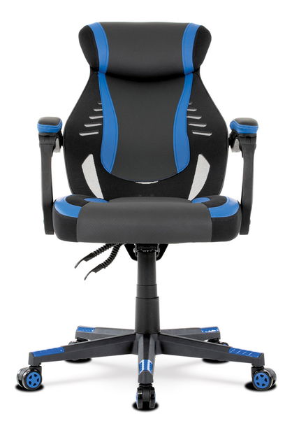 Fotoliu de birou/ gaming Ymbun-Y213-BLUE (negru + albastru)