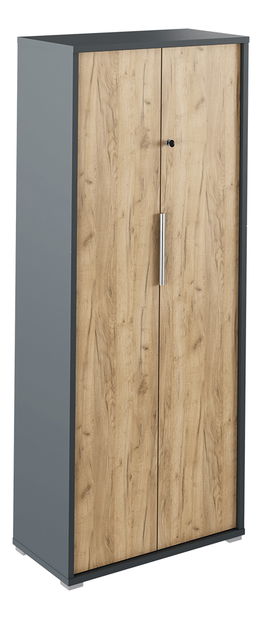 Dulap de birou cu lacăt Hamila NEW TYP 31 (grafit + stejar artisan)