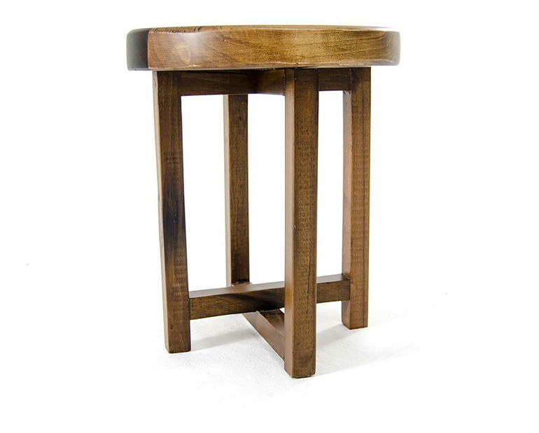 Barová stolička Bolemo (orech + tmavohnedá) 