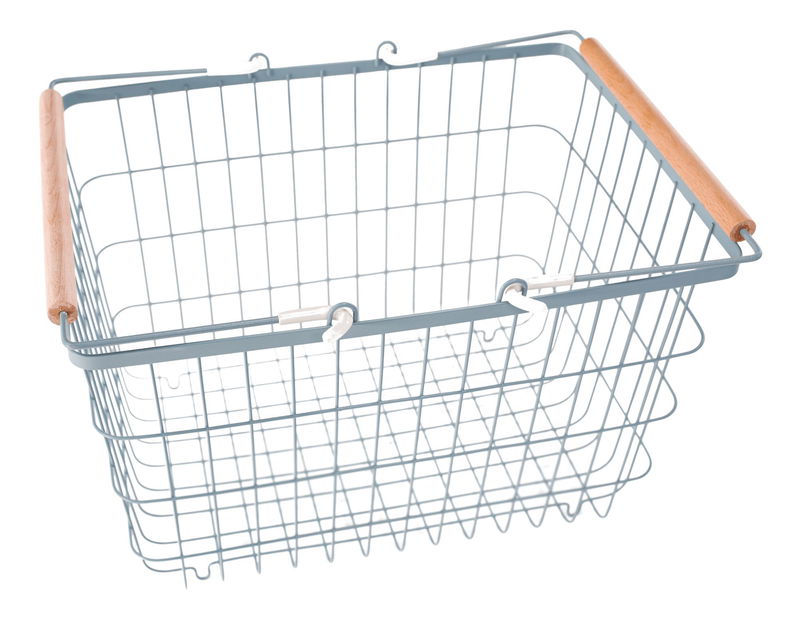 Kôš na bielizeň Harmas (kov + sivomodrá)