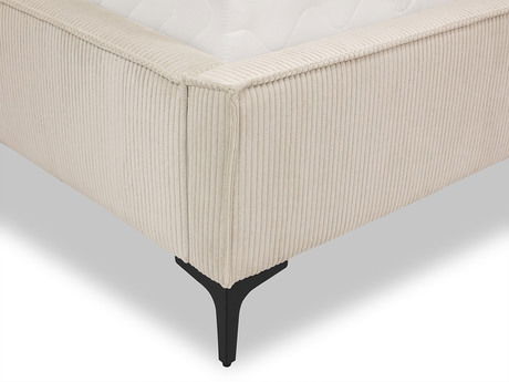 Bračni krevet 160 cm Camtana (siva + crna) (s podnicom) (s prostorom za odlaganje)