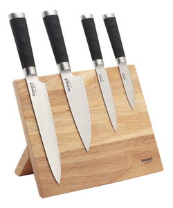 Set noževa Lamart set + stalak (crna/nehrđajući čelik)