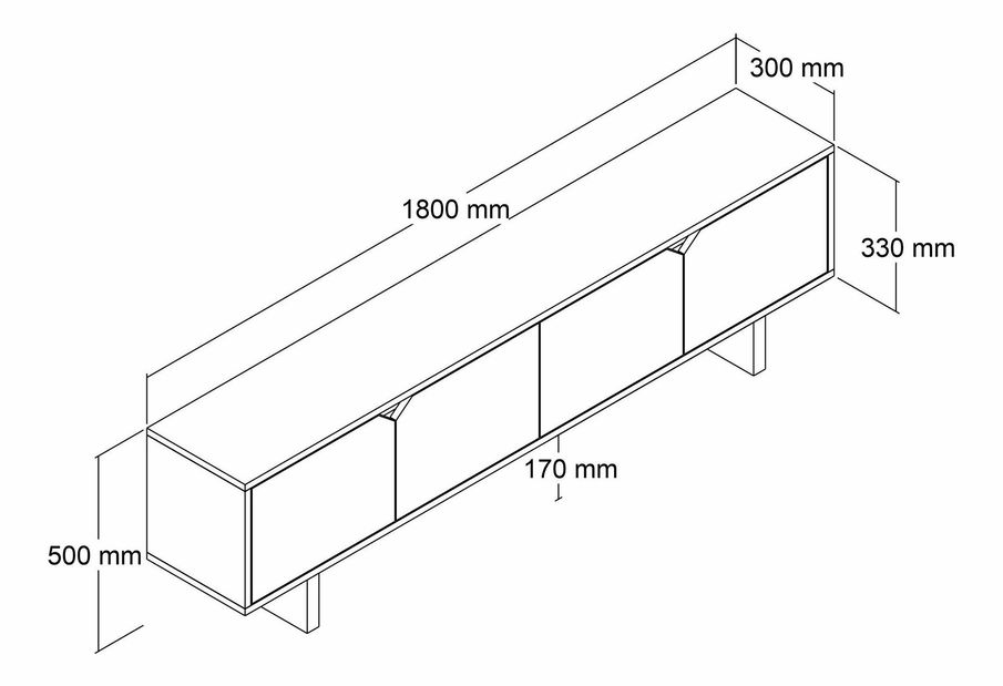 TV skrinka Ozia (béžová)