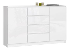 Komoda Koa (lesk biely)