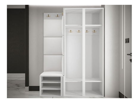 Predsoblje Torro XXIII (crna + čelično siva)