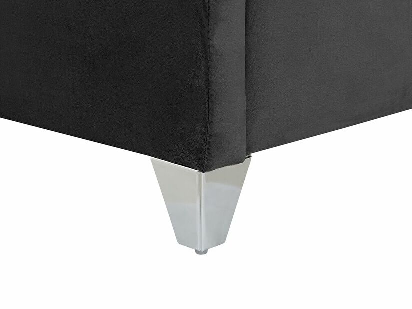 Manželská posteľ 140 cm Lubbka (čierna) (s roštom)