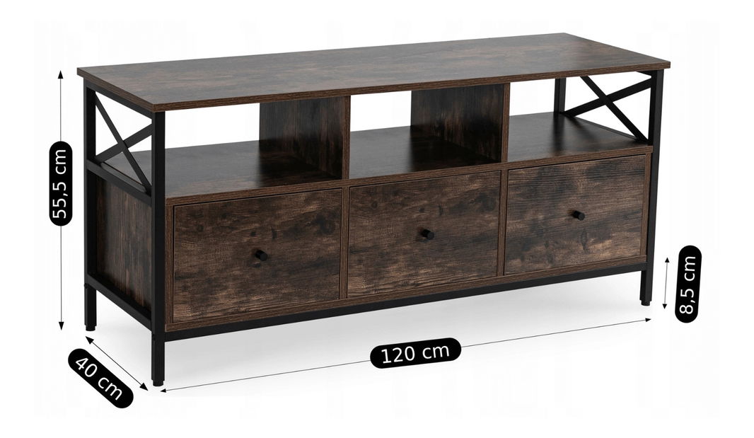 TV skrinka Zurdo (dub rustikal) 