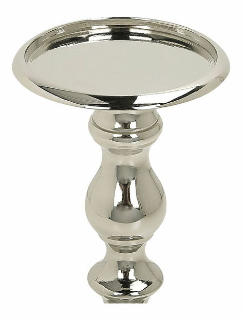 Svijećnjak 24 cm BOSHAT (srebrna)