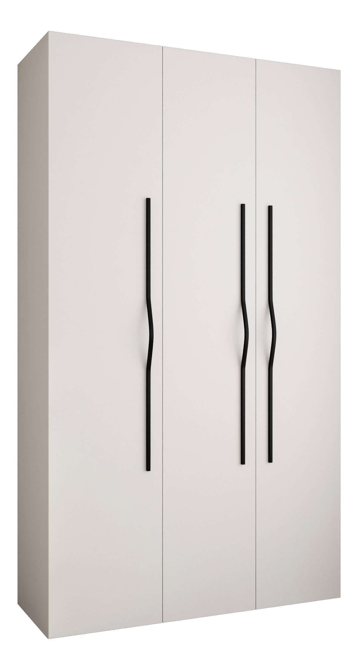 Ormar za garderobu 140 cm Carmela 40-2 (bijela + crna)