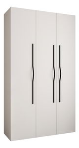 Dulap de haine 140 cm Carmela 40-2 (alb + Negru)