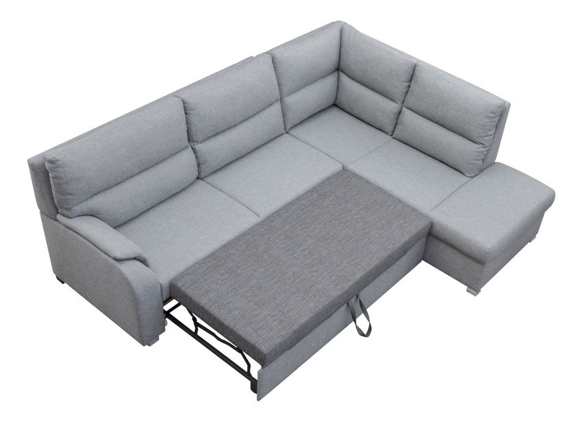 Rohová sedačka Rani (tmavosivá) (P)