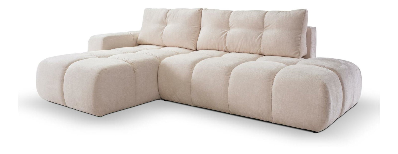 Rohová sedacia súprava Sopran (svetlobéžová) (L)