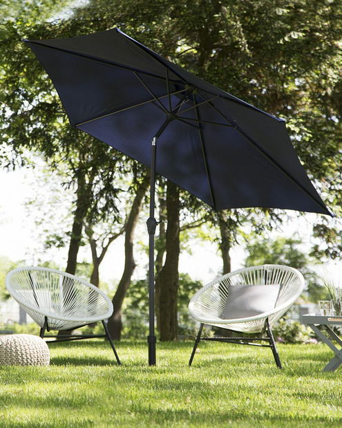 Záhradný slnečník 270 cm VARENA (hliník) (námornícka modrá)