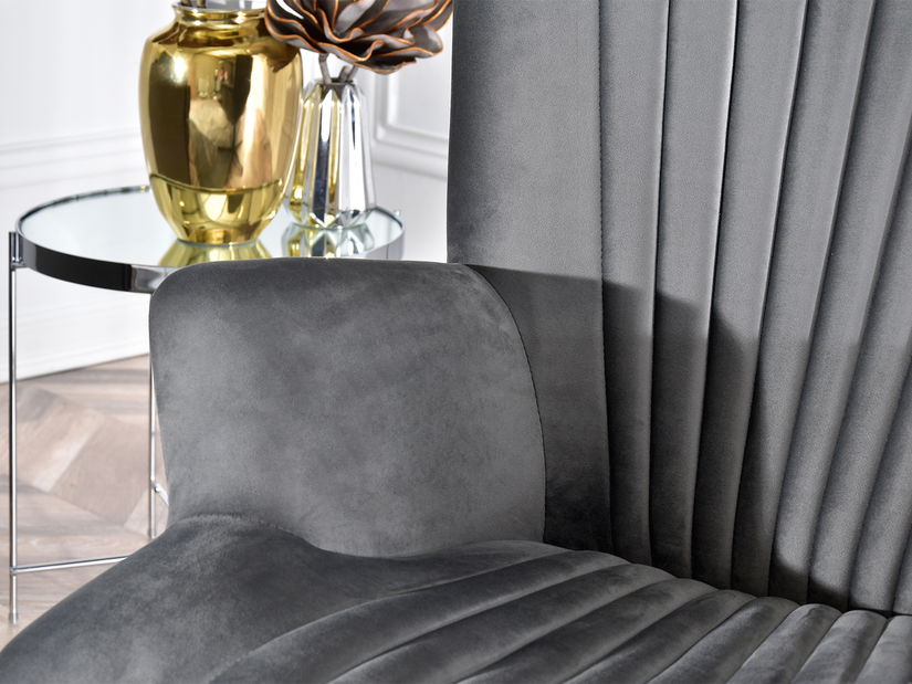 Relaxačné kreslo Elesenta (sivá + čierna)