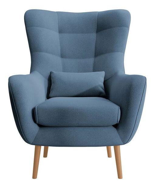 Fotelja Veneza 1 (plava + bukva)