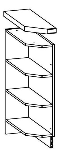 Alsó konyhai polc, sarok Modesta MD11 D20 NZ