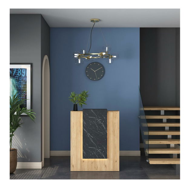 Recepčný stôl Kunuta 2 (orech) *výpredaj