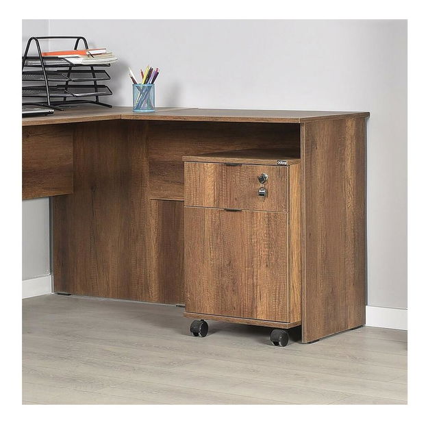 Masă PC de colț Raven (nuc) 