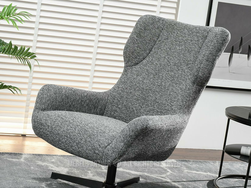 Fotelja Irma (grafit + crna)