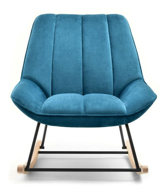 Fotel Bertie (türkiz + fekete bükk)