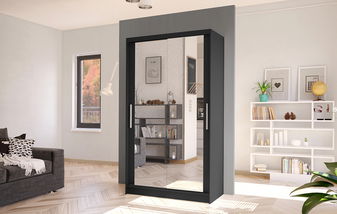 Dulap de haine Coletta VII (negru)