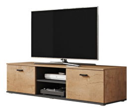 TV skrinka/stolík Belario B4 (dub lefkas + čierna)